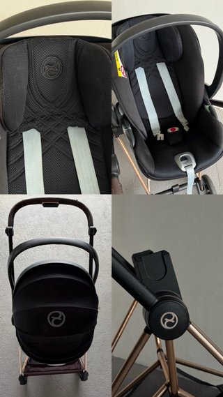 Cybex Mios Silla + Capazo + Huevito Negro