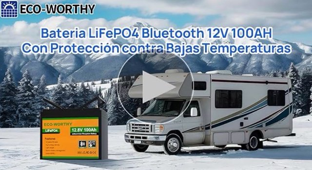 Batería Litio 12V 100Ah LiFePO4 Bluetooth