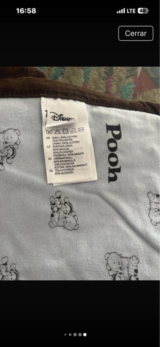 2 Fundas cambiador + Mantita Winnie the Pooh