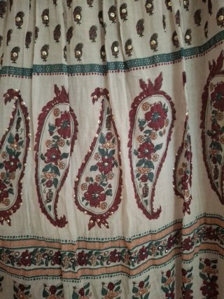 Falda larga boho estampada