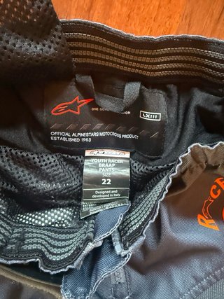 Pantalones Alpinestars Racer Youth Talla 22
