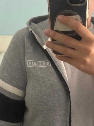 Sudadera Nike Air Gris y Negra