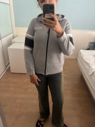 Sudadera Nike Air Gris y Negra