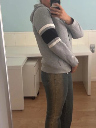 Sudadera Nike Air Gris y Negra