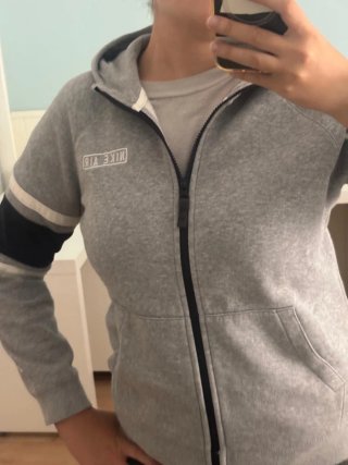 Sudadera Nike Air Gris y Negra