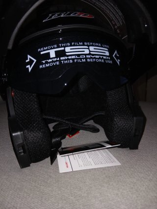 Casco de moto modular BILD negro