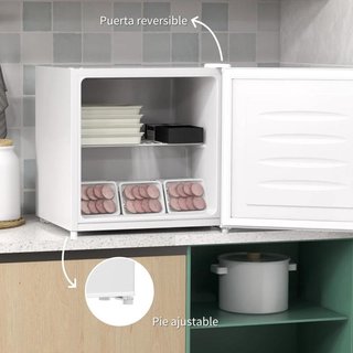Mini Congelador 35L Bajo Consumo Blanco Ajustable