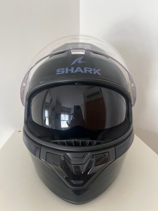 Casco Shark Ridill 2 Negro Diseño Rayas