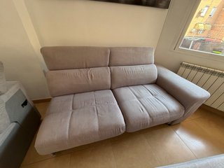 Sofá modular 6 plazas gris claro
