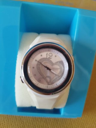 Reloj Calypso Blanco y Plateado