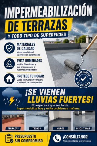 Impermeabilización de cualquier superficie