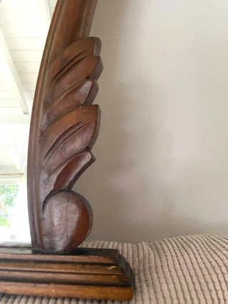 Espejo madera oscura vintage