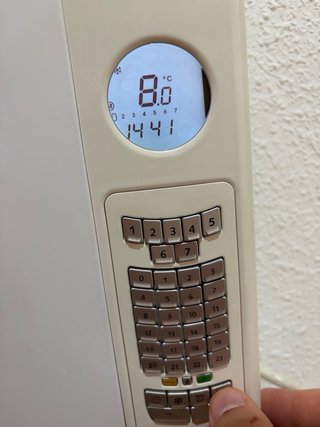 Radiador eléctrico blanco