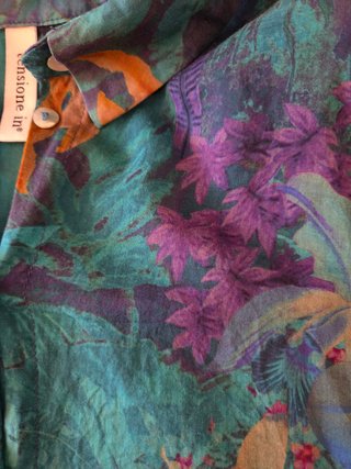 Camicia fantasia voille donna in voille elegante a