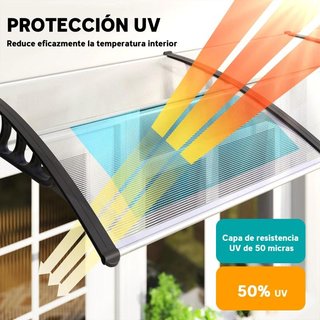 Marquesina Puerta Ventana 303cm Policarbonato UV