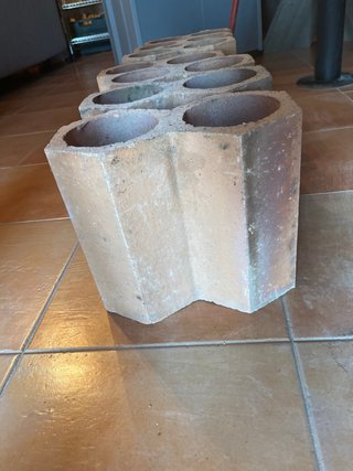 Botelleros de terracota apilables