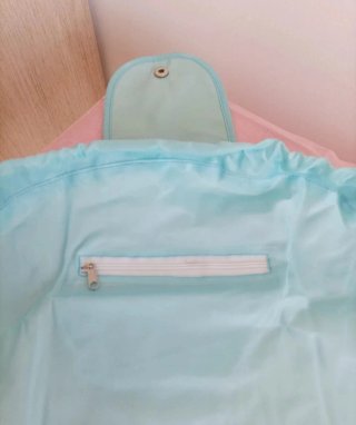 Pochette morbida colore azzurro