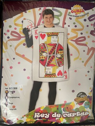 Disfraz Rey de Cartas Guirca Talla Única