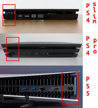 Cable alimentación PS2, PS3, PS4 y PS5