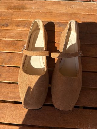 Zapatos planos marrones talla 38