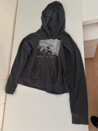 Sudadera Hollister Gris Talla M