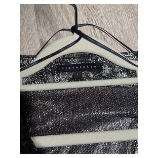 Blusa fiesta Tintoretto L plata brillo rosa
