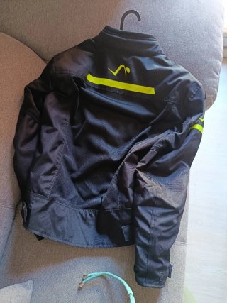 Chaqueta Moto Verano Hombre Negra