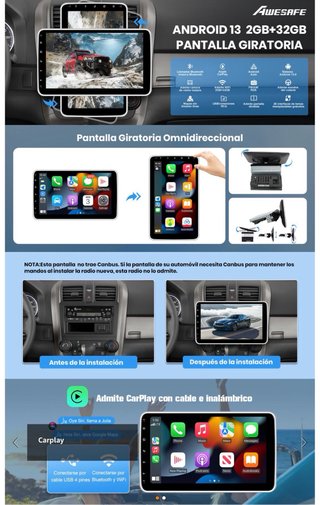 NUEVO! (110€) Radio Coche Android 13.0