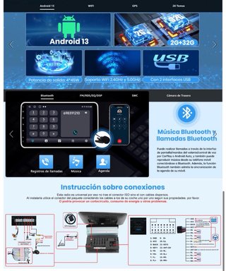 NUEVO! (110€) Radio Coche Android 13.0