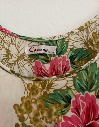 Vestido largo estampado floral