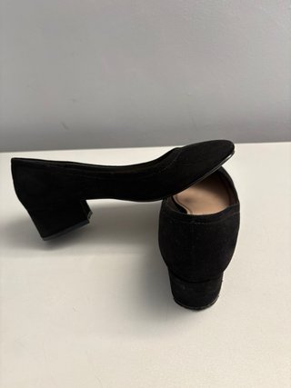 Zapatos salón ante negros mujer talla 38
