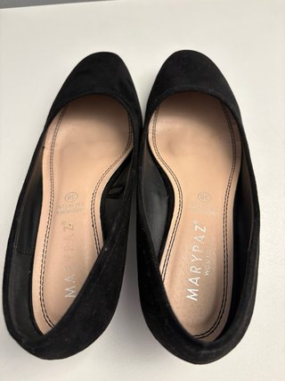 Zapatos salón ante negros mujer talla 38