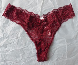 Conjunto Lencero de Encaje Rojo Burdeos Tezenis