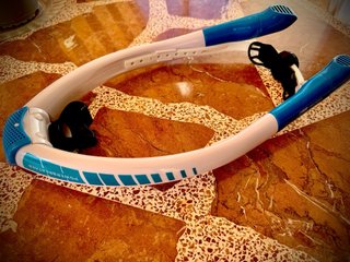 Snorkel buceo cervical protección postura cuello.