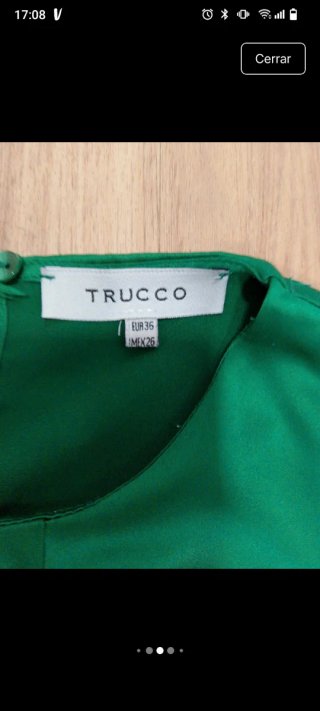 Blusa Trucco Verde Talla 36