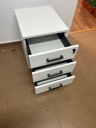 Cajonera Oficina con Ruedas Blanca