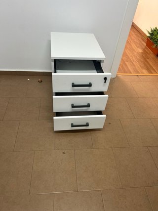 Cajonera Oficina con Ruedas Blanca