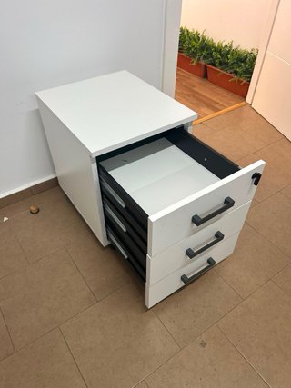 Cajonera Oficina con Ruedas Blanca