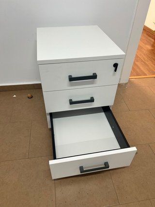 Cajonera Oficina con Ruedas Blanca