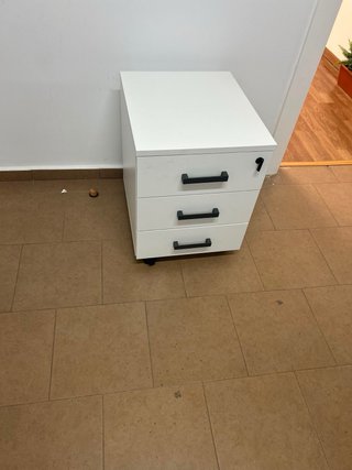 Cajonera Oficina con Ruedas Blanca