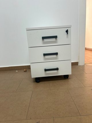 Cajonera Oficina con Ruedas Blanca