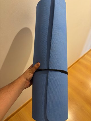 Esterilla de gimnasia azul