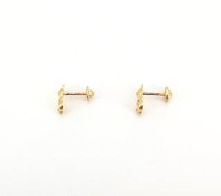 Pendiente Osos de oro de 18k, 0.5 g.