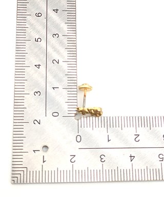Pendiente Osos de oro de 18k, 0.5 g.