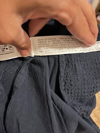 Funda Nórdica Zara Cama 90 Azul marino algodon 100