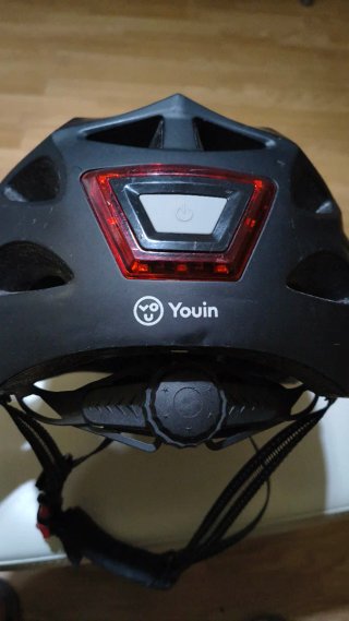 Casco Youin con Luces LED (negro; Talla L)