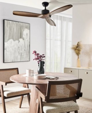 Ventilatore da soffitto in legno