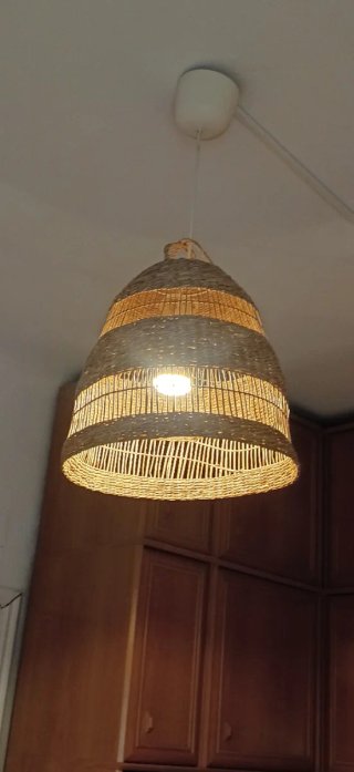 Lámpara de paja techo IKEA