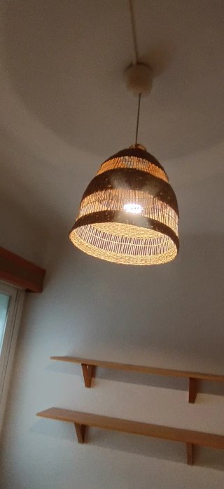 Lámpara de paja techo IKEA