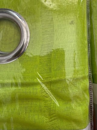 Cortinas con ollao Tramas+ Verdes pack 2